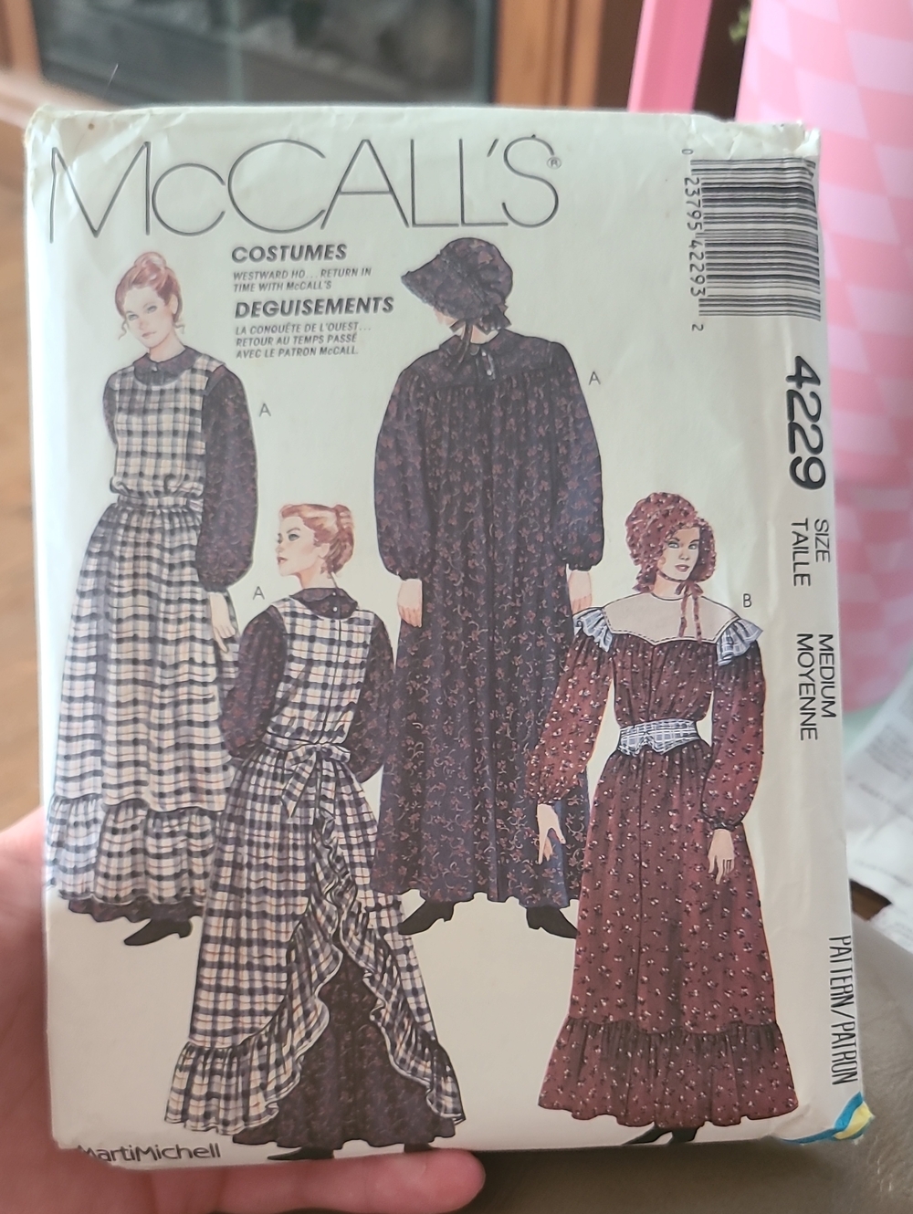 vintage 1989 McCall's 4229 pioneer costume pattern